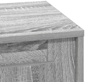 Éjjeli asztal LED világítással Szürke Sonoma 44x34,5x45 cm