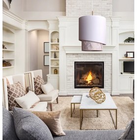 Duolla - Csillár zsinóron PARIS 1xE27/15W/230V á. 40 cm fehér/bézs