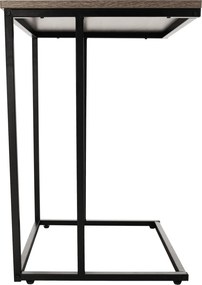 Konzolasztal, tölgy/fekete, KALA