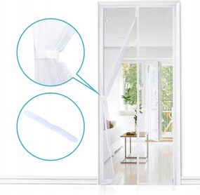 Szúnyogháló ajtóra mágneses tömör 90x200cm Apalus Fehér