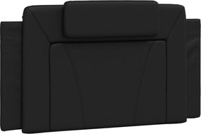 fekete műbőr fejtámla párna Viana 100 cm