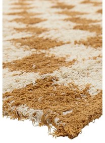 Bézs-borostyán színű pamut szőnyeg 140x200 cm Chola – Bloomingville