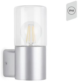 Briloner 320504TF - Kültéri fali lámpa 1xE27/12W/230V IP44 ezüst