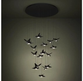 Eglo 390352 - LED Dimmelhető csillár zsinóron PARATEBUENO 17xLED/3W/230V fekete