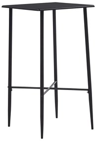 Fekete MDF bárasztal 60 x 60 x 111 cm