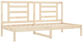 tömör fenyőfa kanapéágy matrac nélkül 80 x 200 cm