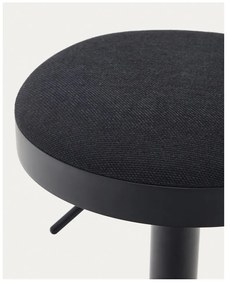 Fekete bárszék szett 2 db-os 58 cm Zaib – Kave Home
