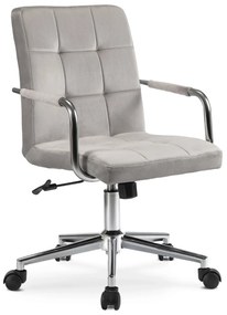 ASTRO forgószék szürke bársony