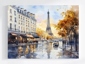 Canvas Vászonkép Tájkép Franciaország Párizs Eiffel-torony Ősz 80x60