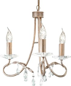 Elstead Lighting CHRISTINA CRT3-SILVER-GOLD Csillár 3x60W/E14