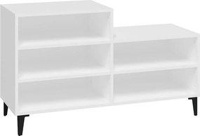 vidaXL fehér szerelt fa cipősszekrény 102x36x60 cm