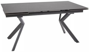 Norton bővíthető étkezőasztal fekete 160-240 cm