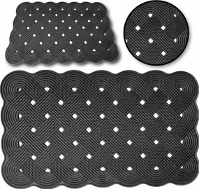 Lábtörlő Gumi Cipőajtó Szőnyeg Bejárati Zsinór 45x75