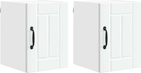 vidaXL Konyhaszekrény 2 pcs Fehér 30 x 31 x 40 cm Faanyag