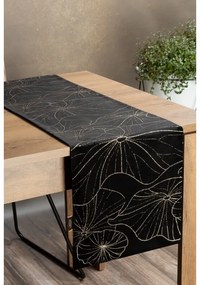 Blink18 bársony asztali futó Fekete 35x140 cm