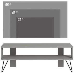 TV asztal/szekrény Dual (szürke). Akció -11%. 1107982