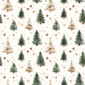 Pamut párnahuzat CHRISTMAS FOREST 50x70 cm, színes