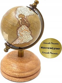 Földgömb Fa Alapon A TanulĂł ĂrĂłasztalĂĄra