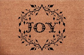Karácsonyi Lábtörlő kókusz az ajtó alá Koszorú Joy Karácsony felirattal