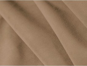 Szürkésbézs kárpitozott ágyneműtartós franciaágy ágyráccsal 200x200 cm Eric – Micadoni