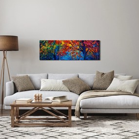 Természetfestmény képe (órával) (90x30 cm)