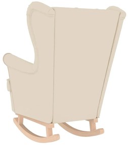 fehér vászonszövet hintaszék 74 x 90 x 102 cm