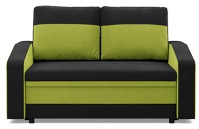 Hewlet kanapé, szövet anyag, fekete - zöld