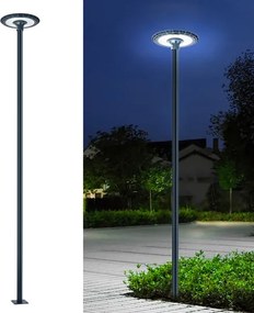 Brilagi - 4 m-es antracit fém tartórúd kültéri lámpaoszlophoz, Ø 58 mm