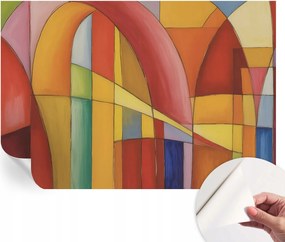 Mosható öntapadós fotótapéta étkezőbe Energia öntőformák 152x104 cm