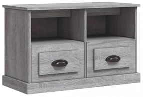 szürke sonoma színű szerelt fa TV-szekrény 80 x 35 x 50 cm
