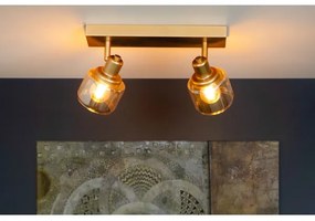 Lucide 77979/02/02 - Spotlámpa BJORN 2xE14/40W/230V arany