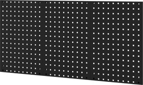 Szerszámfal PAULA, 1200 x 600 x 10 mm, All Black: fekete