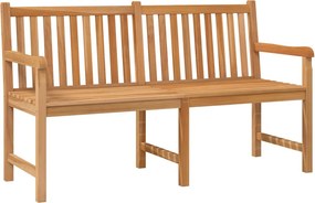 vidaXL tömör tíkfa kerti pad 150 cm