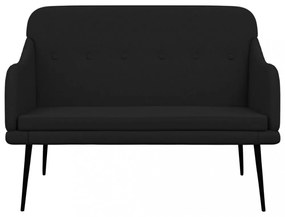 vidaXL fekete szövetpad 110 x 76 x 80 cm