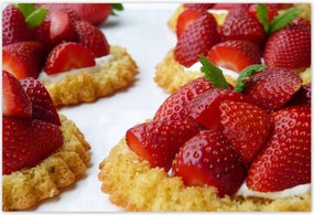 Poszterek 185x125 Eper desszert