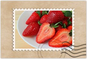 Poszterek 120x80 Friss eper Kert