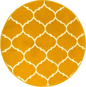 átm. 150 cm Kerek Mézes Mustár Szőnyeg Kör