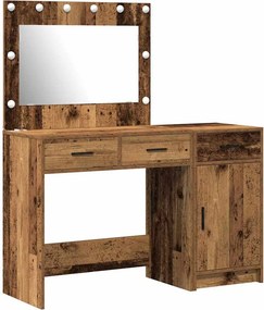 vidaXL Öltözködőasztal fiókkal 2 pcs Barna 40 x 41 x 75 cm Faanyag