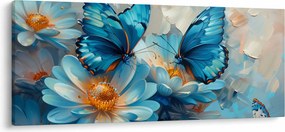 Kép - Kék pillangók (120x50 cm)