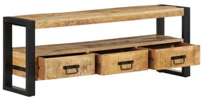 tömör mangófa TV-szekrény 120 x 30 x 45 cm