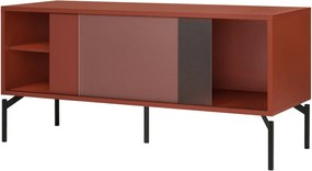 Terrakotta színű TV-állvány 116x55x42 cm Met Mini – noo.ma