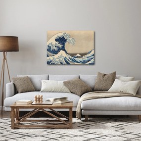 Kép - Katsushika Hokusai, Under the Wave off Kanagawa, reprodukciók (70x50 cm)