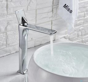 Fürdőszobai csaptelep EYN VU1610 magas és alacsony kivitelben, többféle felülettel, például krómmal és matt feketével — Fekete — 22 cm – mosdóra szerelhető