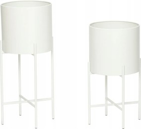 Hübsch Planter Virágtartó Virágtartó állvány 2 db Fehér