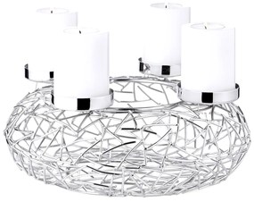 Adventi koszorú Milano (ø 28 cm), rozsdamentes acél - EDZARD