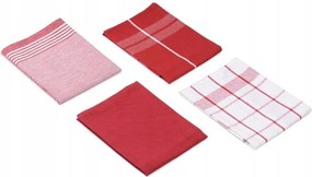 Pamut törlőkendő szett, 50x70, piros