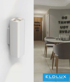 UNIVERSO Gipsz fali lámpa 2xGU10 250x75x100mm IP20 fehér