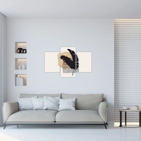 Kép - Absztrakció trópusi levelekkel N⁰4 (90x60 cm)