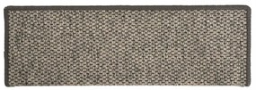 15 db szürke-bézs öntapadó lépcsőszőnyeg 65x21x4 cm