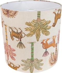 Szövet lámpaernyő többszínű, állatmintás 40/40/40